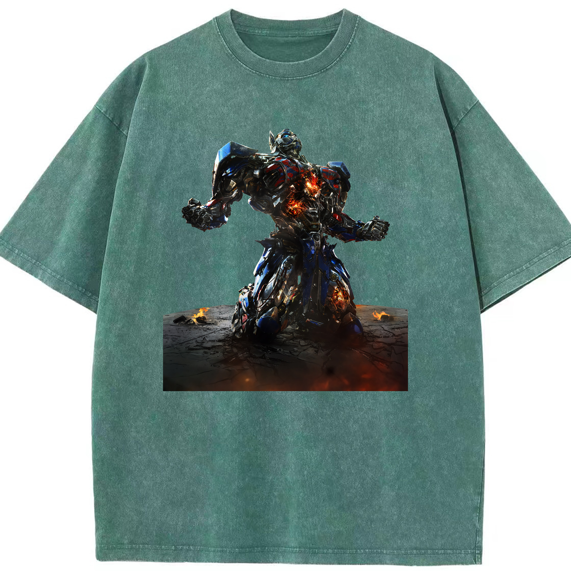 （画像用） Transformers トランスフォーマー 綿100% ヴィンテージ風 半袖Tシャツ（フロントプリント）